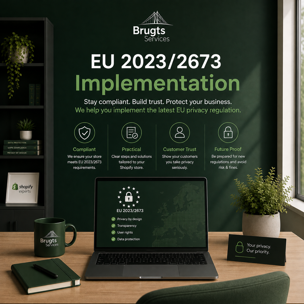 Shopify EU withdrawal button + Flow automation